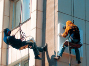 Промышленный альпинист. Снег,  сосульки,  наледь,  утепление,  герметизаци