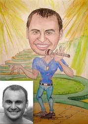 Портреты и шаржи.Новосибирск