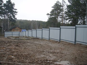 Забор из профлиста , навесы , теплицы, беседки