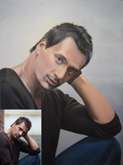 Портрет по фотографии на заказ, доставка по всей России