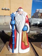 Производим новогодние объемные фигуры. Дед Мороз и Снегурочка