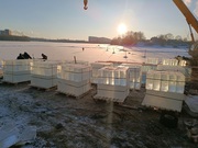 Лед, блоки льда для скульптур, лед строительный