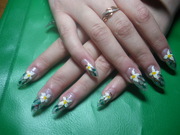 Качественное наращивание ногтей  500рублей. Красивый дизайн 